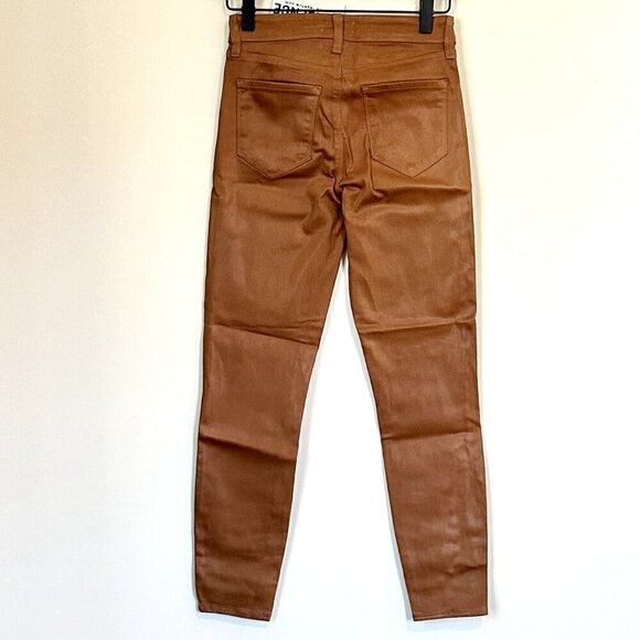 NWT L'AGENCE Margot High Rise Skinny Jean in Java Coated - Size 25 - Picture 5 of 6